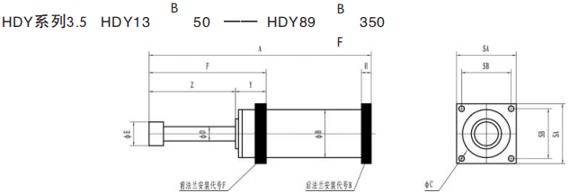HDY-Heavy duty customized hydraulic buffer series(HD3.5)